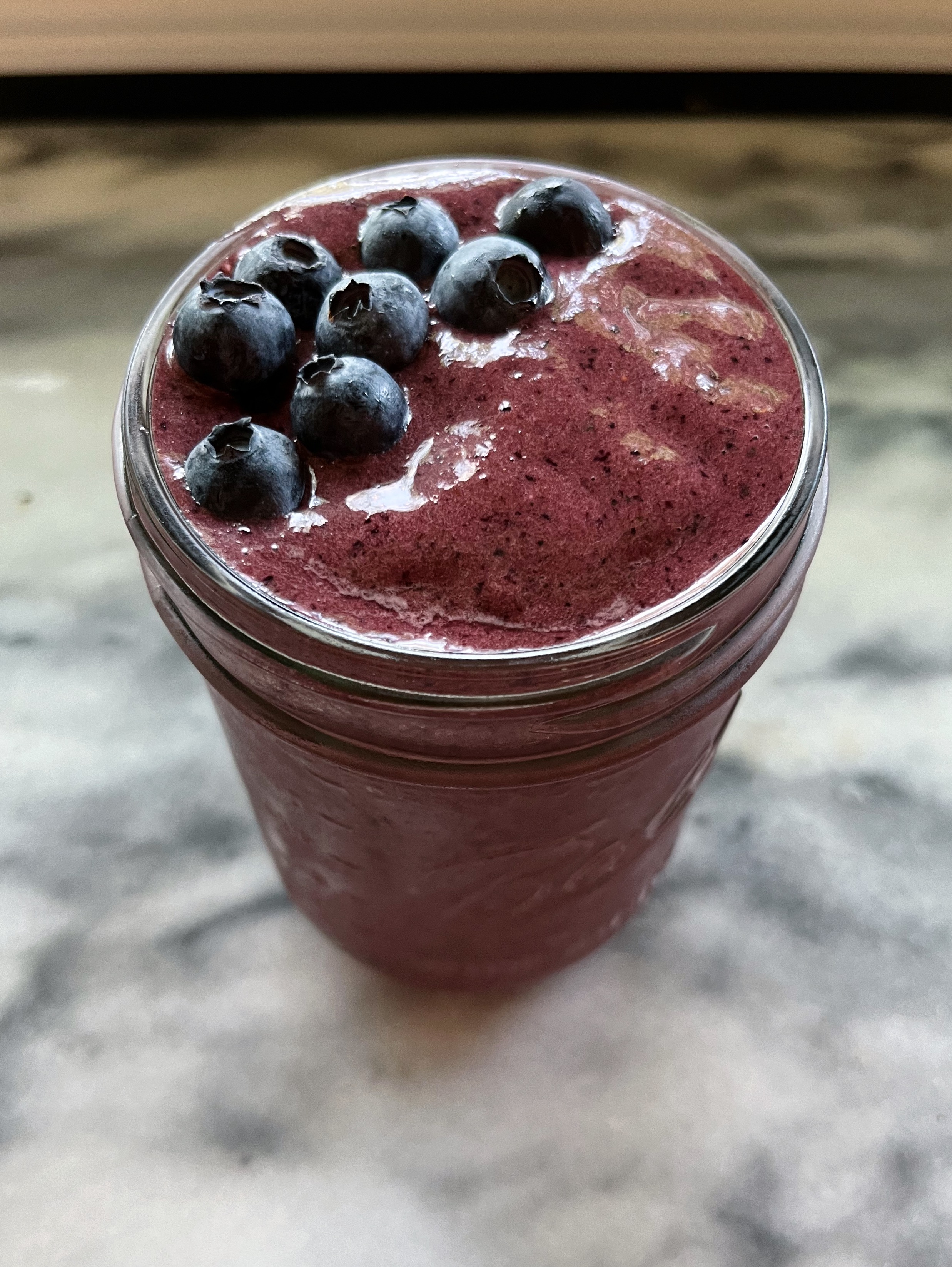 Blueberry Banana Spinach Smoothie￼